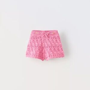 Zara Floral Beaded Knot Shorts